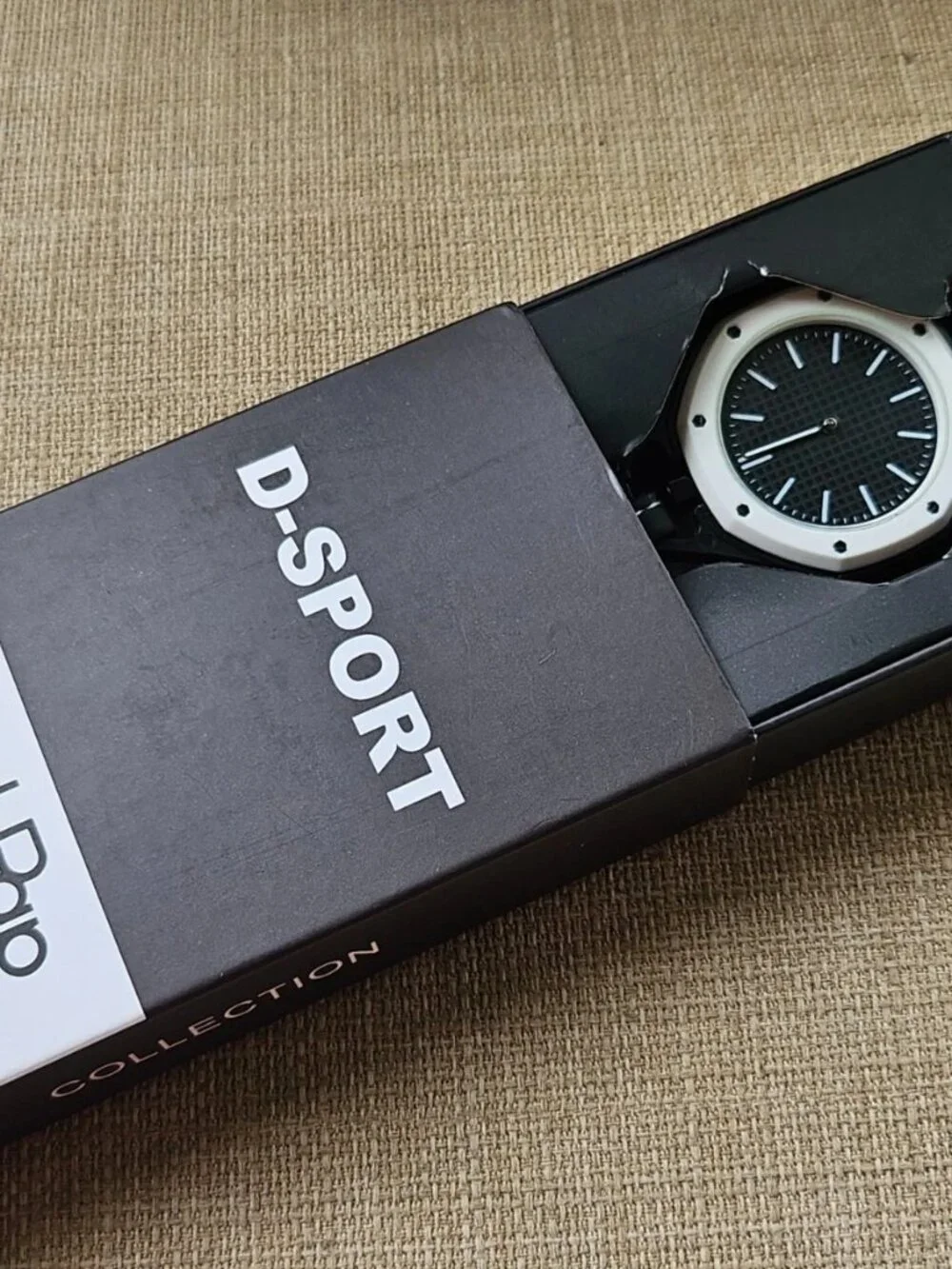 Fashion Pocket Watch Black Analog Qaurtz Hand Watch Black Face W/ Box
